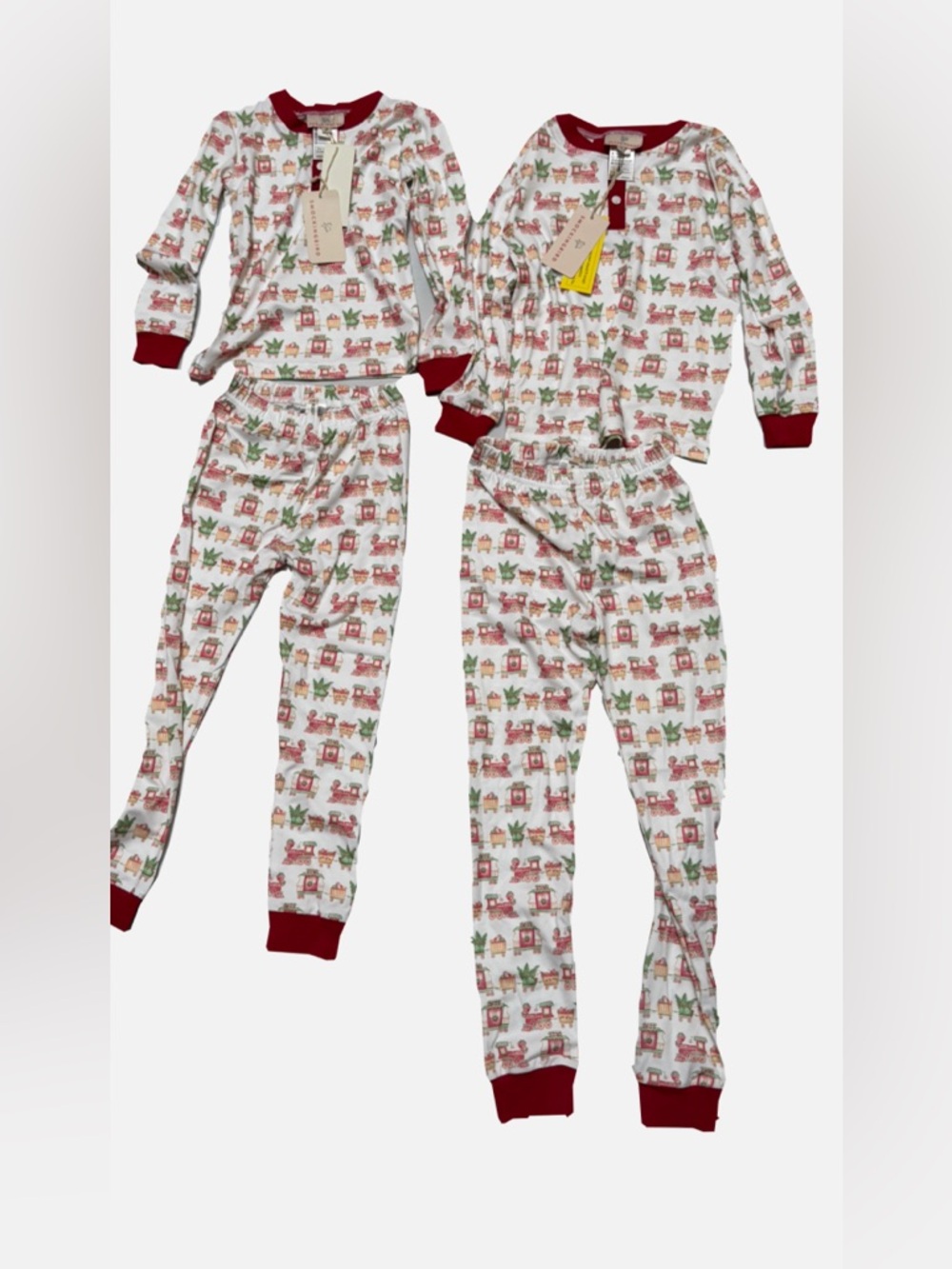 Matching Kids Christmas Pajama Bundle Sizes 4 & 6 NWT Long-Long Set